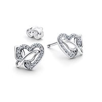 Orecchini Pandora Donna Nature and Celestial in Argento Cubic Zirconia 294476C01 - 294476C01